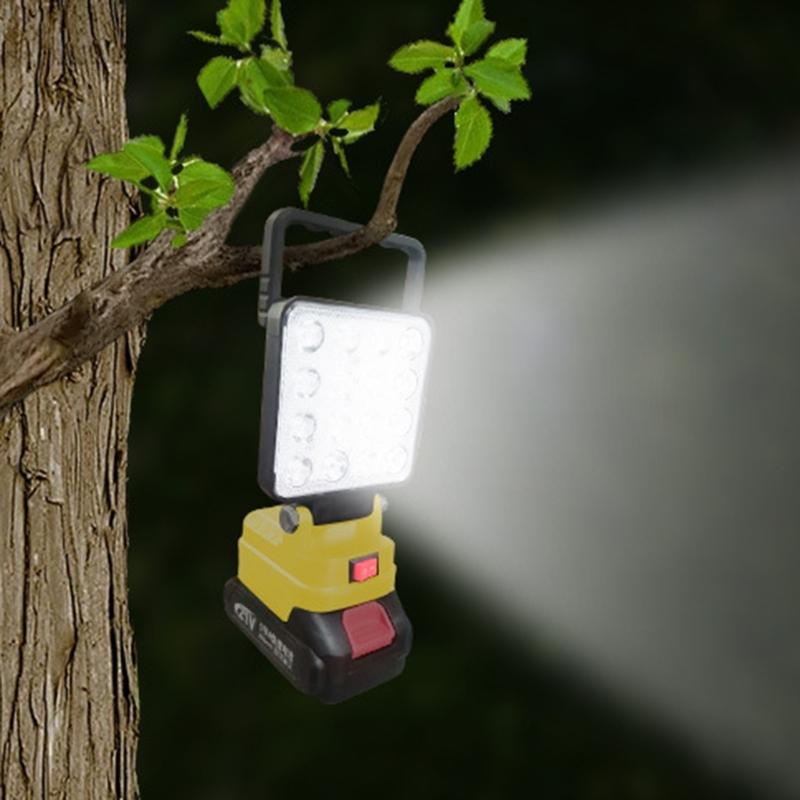 4Inch 3000Lumens Cordless LED Work Light With Double USB Charging Port For DCB206 20V batteries Camping Fishing Light