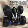 2.4G Remote Control Stunt Car: Four-Wheel Drive, Flipping Swing Arm, LED Lights - Toy for Kids