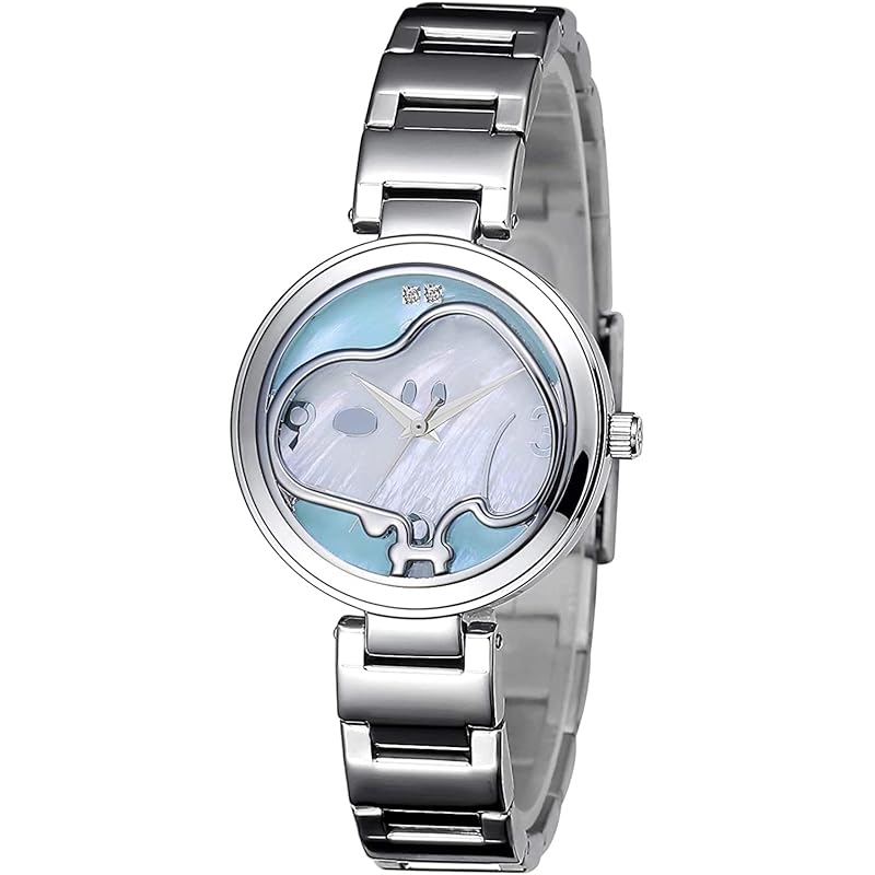 

[Snoopy/SNOOPY] 70th anniversary limited edition diamond face Watch (blue) [product]