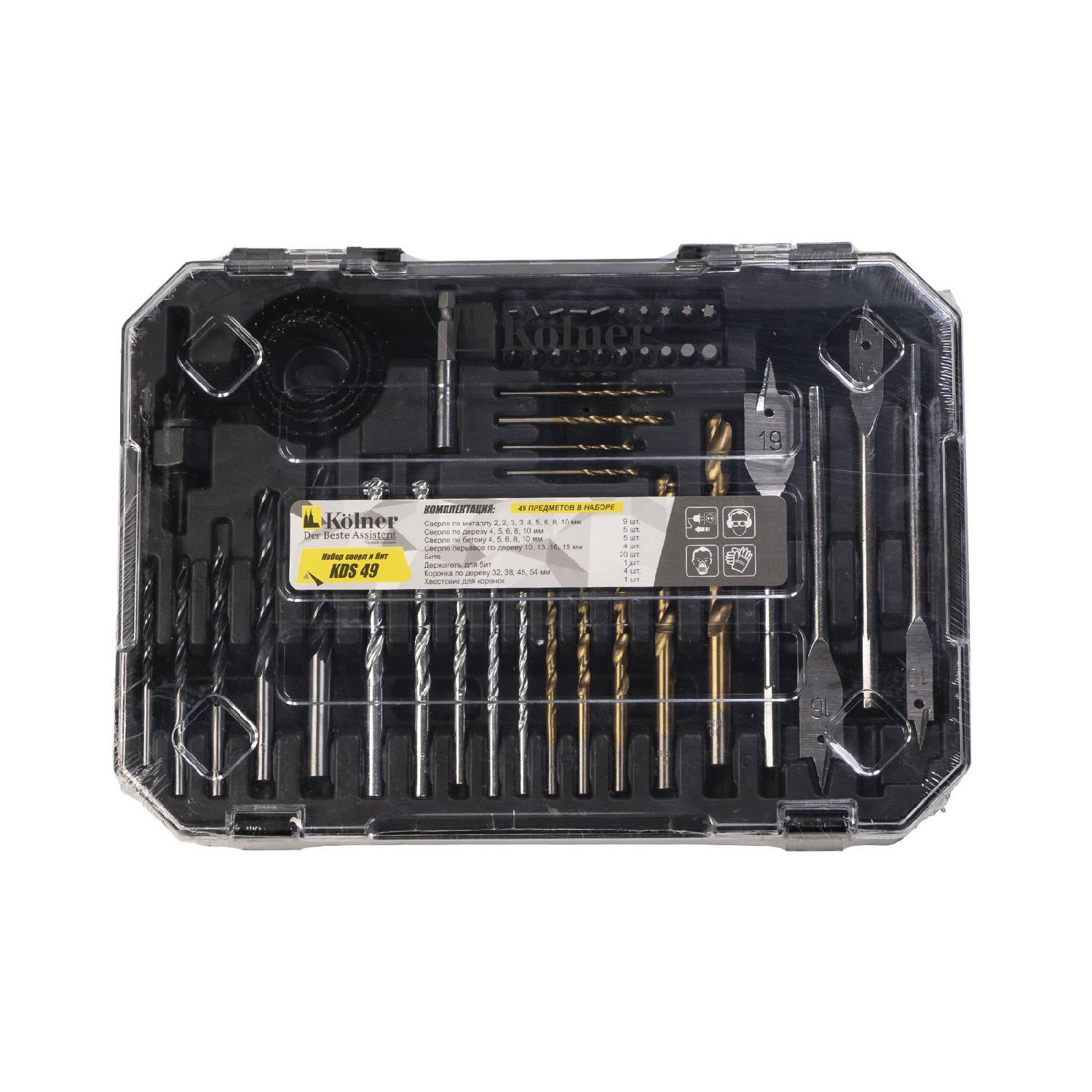 

Набор комбинированных сверл Kolner Kds 49