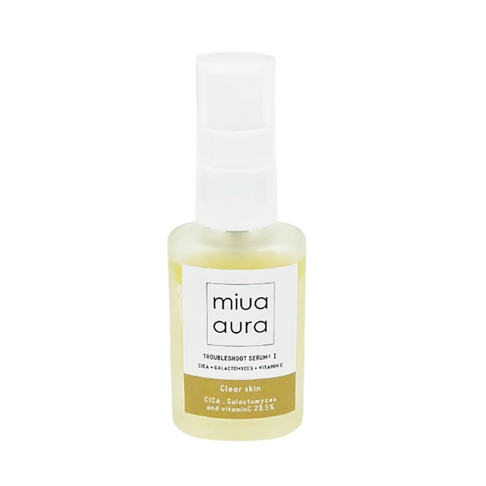 Miua Aura Troubleshoot Serum I Clear Skin 30ml For Oily Rough and Sensitive Moisturizing Serum for and Sensitive Contains Vitamin C and Two-Layer /