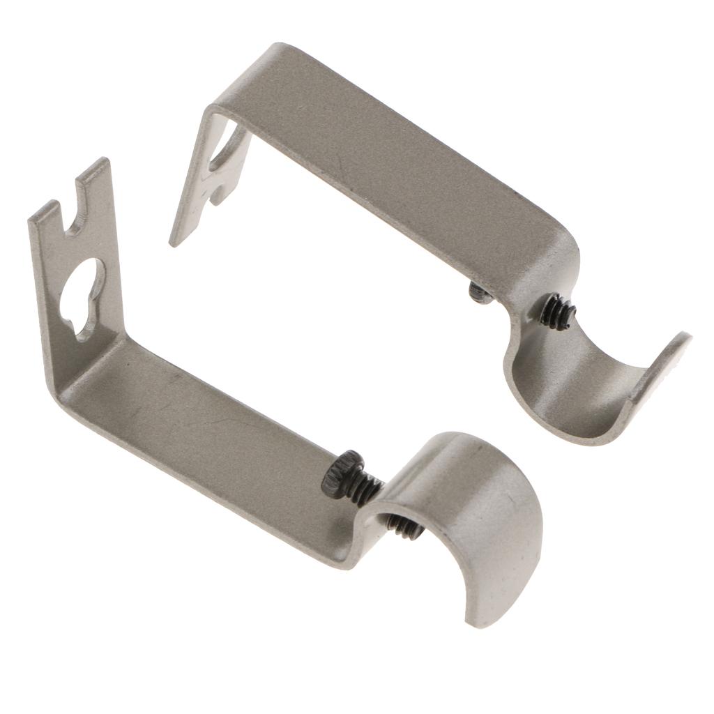 2 adjustable wall holder wall bracket for curtain rods / curtain rods