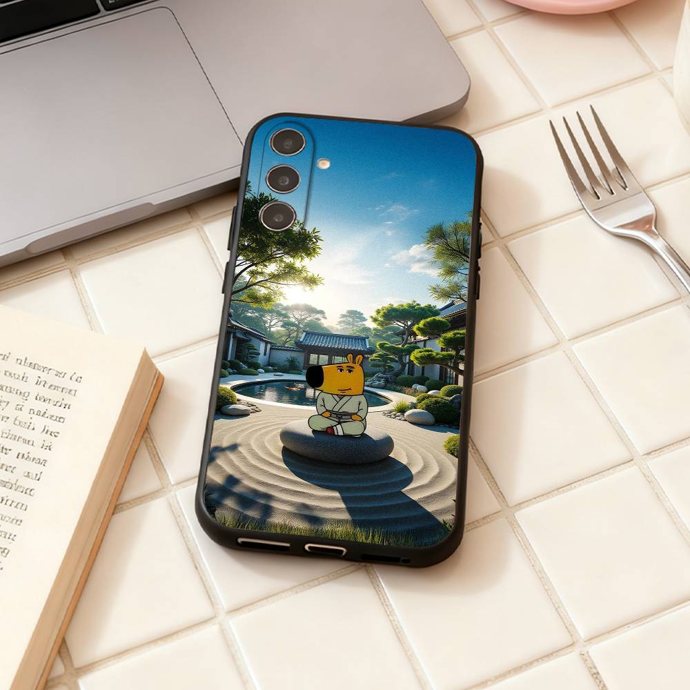 

Hot Chill Guy phone Case For Samsung Galaxy A73,A72,A71,A70,A53,A52,A51,Others Soft Black Shell Samsung a73 5g
