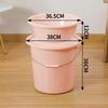 HANDUNYOU Pink Extra Large Dorm Bath Bucket Set