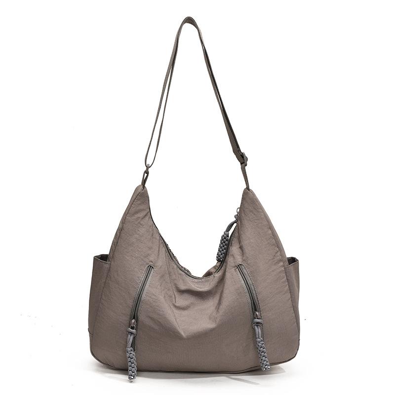 Nylon Messenger Bag Female Student Class Messenger Bag Large Capacity Commuter Waterproof Cloth Bag Simple Versatile Shoulder