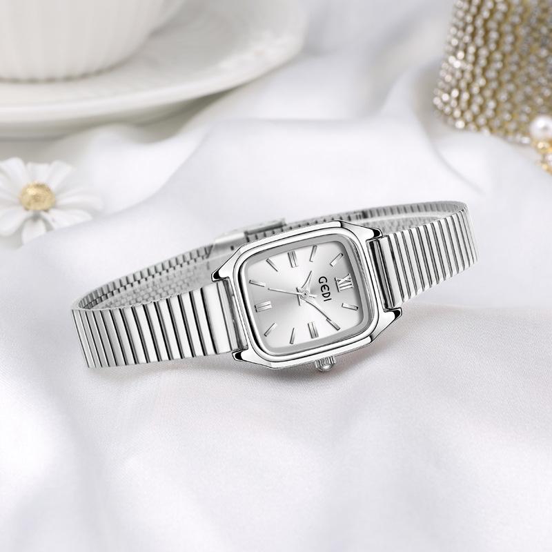 Medieval High-Value Women'S Watch Niche High-End Quartz Watch Women'S Simple Waterproof Steel Belt Watch