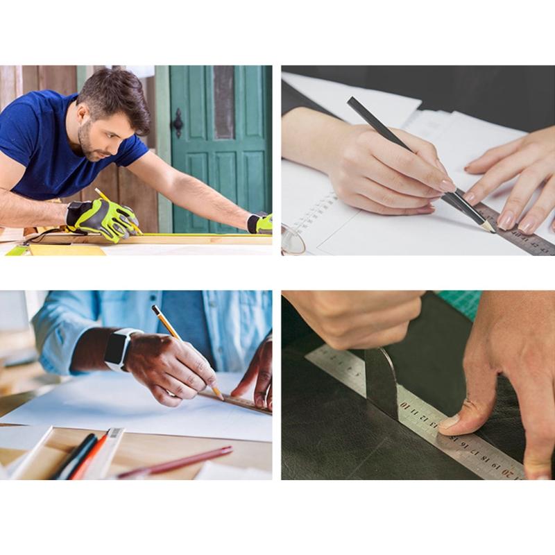 Metal Precision Ruler Stainless Steel Straight Ruler 20cm Steel Ruler Measuirng Tool for Office Learning Drawing