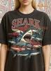 Hai-Liebhaber T-Shirt, 90er Vintage Retro Bootleg Hai-Liebhaber T-Shirt, Ozeanräuber Grafik-T-Shirt, Meeresbiologe Fan-Shirt