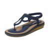 Mode Chaussures d'Été Femmes Sandales Plates Tongs Antidérapantes Été Dames Chaussures Bohémiennes Grande Taille 43