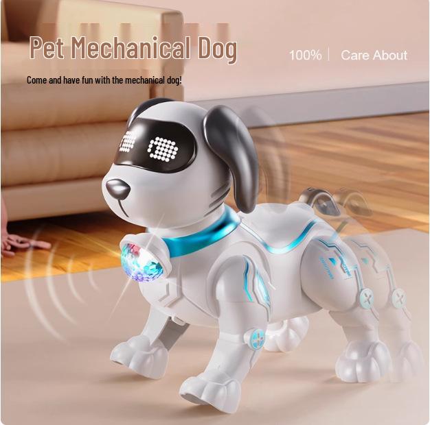 Electronic Walking & Light-Up Toy Dog with Sound Effects for Kids