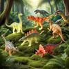 Mini Dinosaur Model Set Plastic For Kids Educational Collection