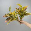 Creative 14 Leaves Artificial Plant Evergreen Photo Props Scene Making Simulation Plant Green Greenery Leaves Gift