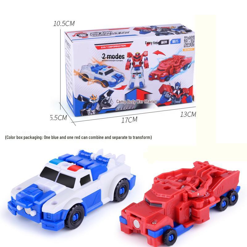 Children's Two-in-One Magnetic Transforming Robot Toy