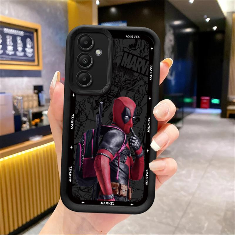 Marvel Deadpool Phone Case for Samsung Galaxy A15 A25 A35 A55 A51 A71 A72 A73 A52 A52s A53 A54 Soft 4G 5G Soft Cover