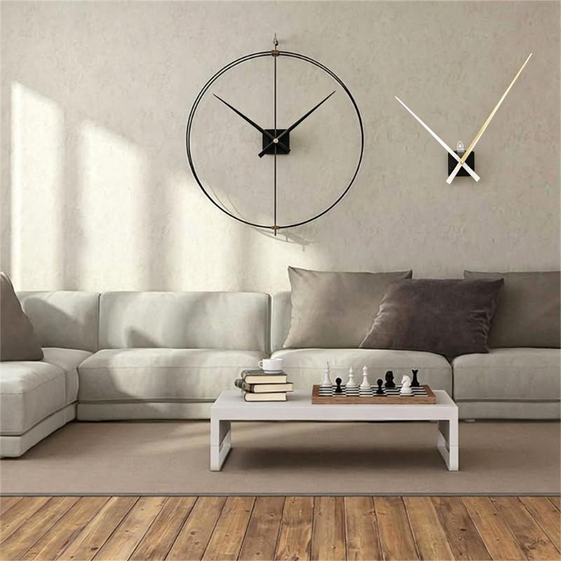 Oversized Wall Clock Mechanism Set with Strong Drive Support and Long Hands for DIY Replacement and Assembly Use