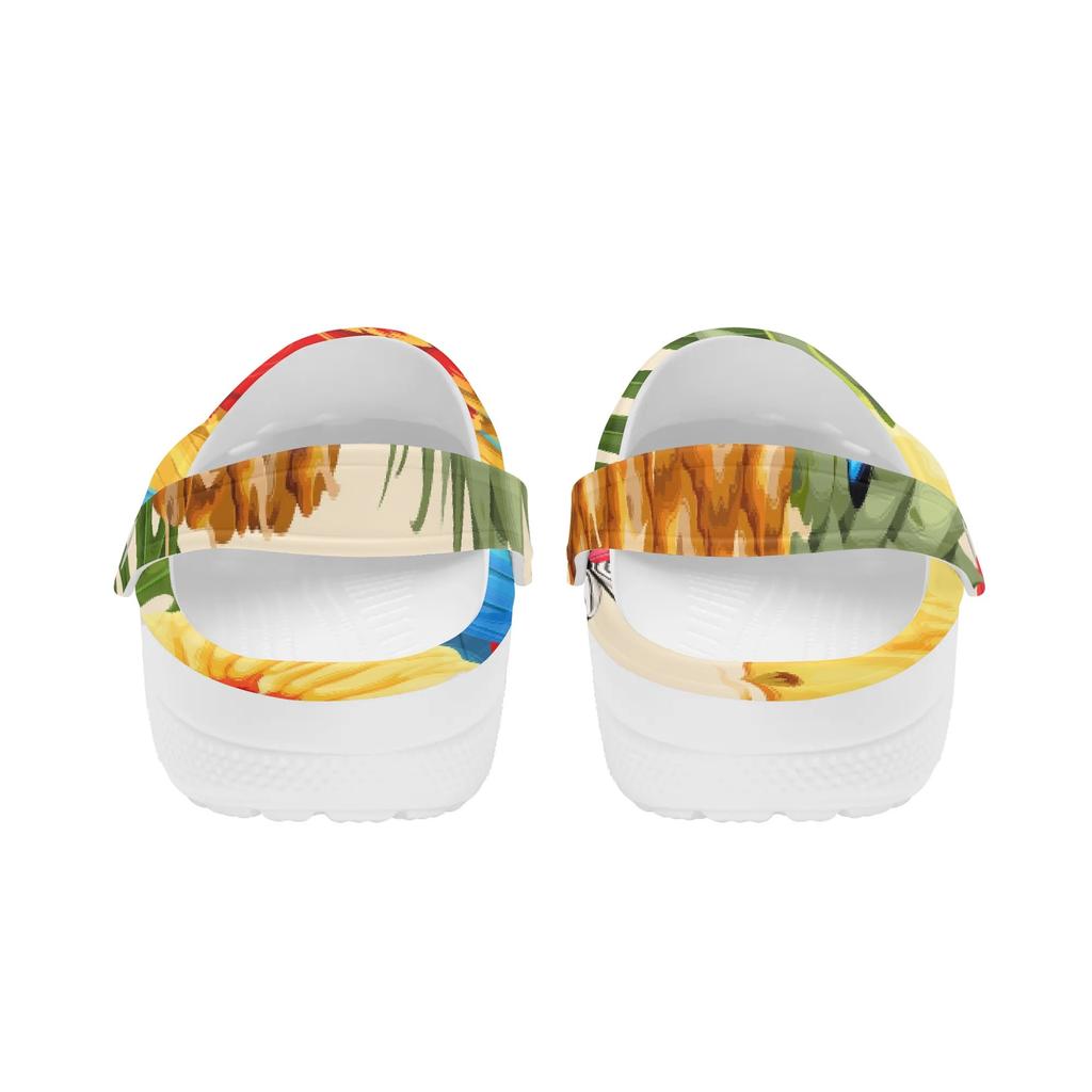 Men Women Cartoon Printed EVA Clogs Flexible Lightweight Slip On Casual Shoes Flexible Soft Sole Summer Sandals Easy Daily Wear