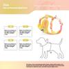 Dopamine Dog Harness Small & Medium Outdoor Dog Harness Gradient Print Pet Leash Set Comfortable and breathable