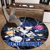 1pc Blue Lock Anime Design Round Carpet - Office Chair Mat, Non-Slip Rug for Home Decor, Living Room, Bedroom, Game Room