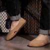 Leather Sandals Men's Soft Leather Soft Sole One Pedal First Layer Cowhide Men's Shoes New Flat Casual Shoes Men's