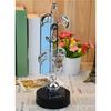Metal and Plastic Double-Swinging Chaotic Desk Sculpture Electric Forever Motion Toy Balance Pendulum Balls