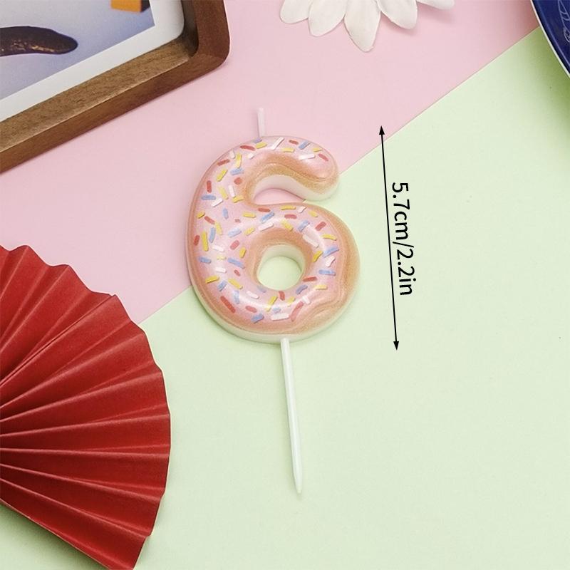 Kawaii Number Candles Digital Candle Cute Paw Top of the Cake Cute Cake Toppers Birthday Party Decoration Baby Shower Supplies