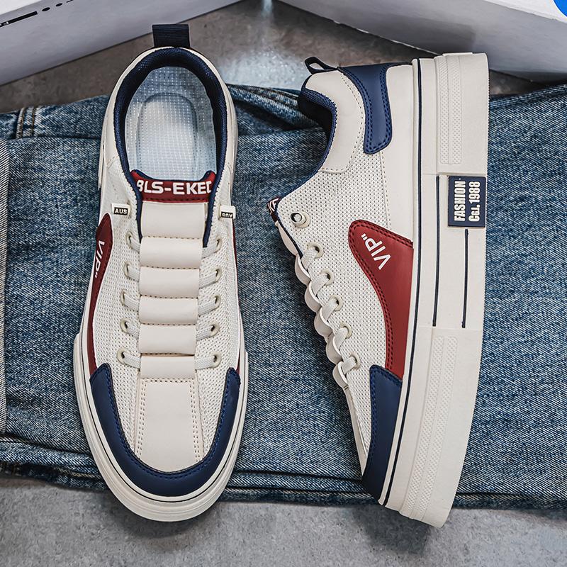 Herrenmode Casual Low Top Skateboardschuhe Jungen Bequeme Sneakers Männliche Studenten Trendy Weiche Sohle Klassisch Atmungsaktiv Fitnessstudio Rutschfest