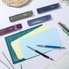Nezyo 12 Pieces Welder Pencil with 108 Pieces Round Refills Mechanical Metal Pencil Marker with Built in Sharpener Pen for Construction Workers,