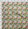 oneOone Cotton Flex Aqua Blue Fabric Tropical Floral with Birds Fabric for Sewing Printed Craft Fabric by The Yard 40 Inch