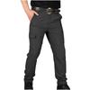 Men's summer tactical trousers combat anti-splashing multi-bag wear-resistant solid color overalls trend spot