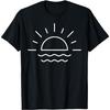 Sunrise Sea Casual Summer Vacation Men Women Cool Sunshine T-Shirt