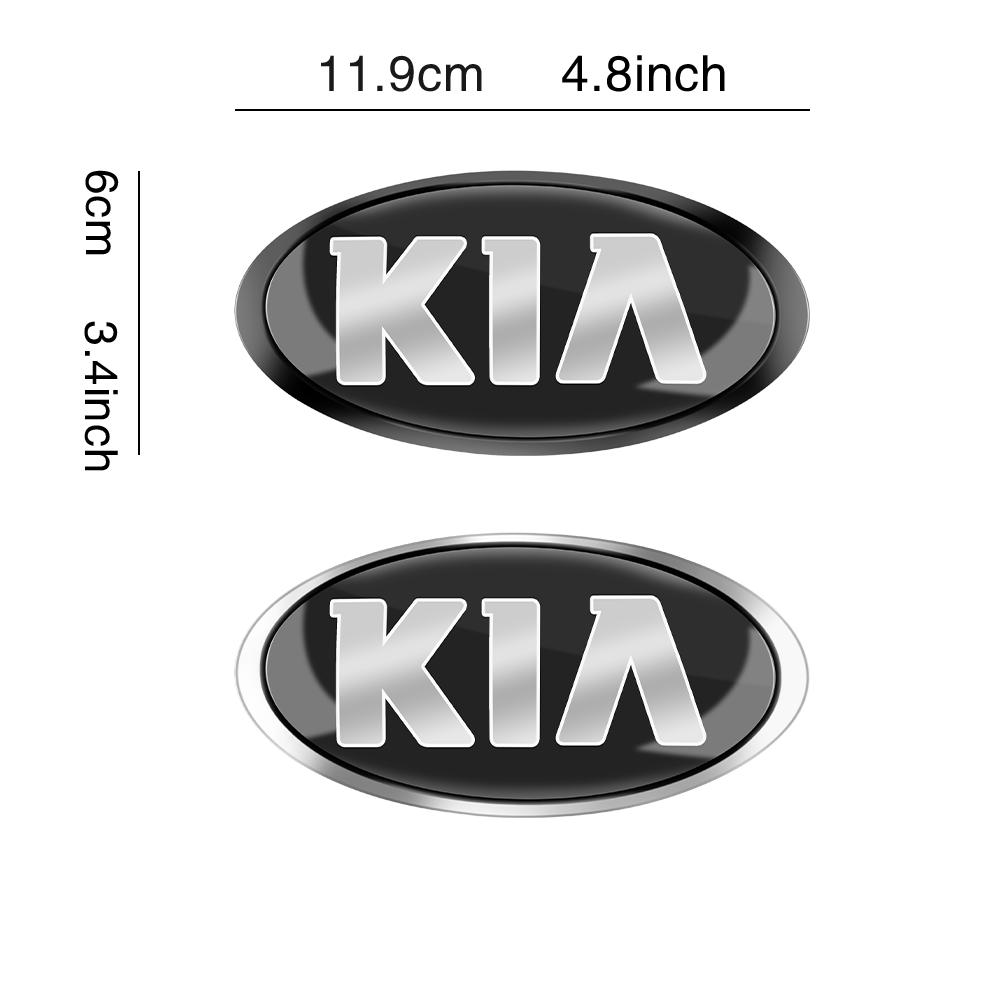 SWIR7 Car Styling Front Hood Emblem Rear Trunk Badge Sticker Modified Parts For KIA KN Pegas Sorento Soul Cerato Sportage Optima Niro