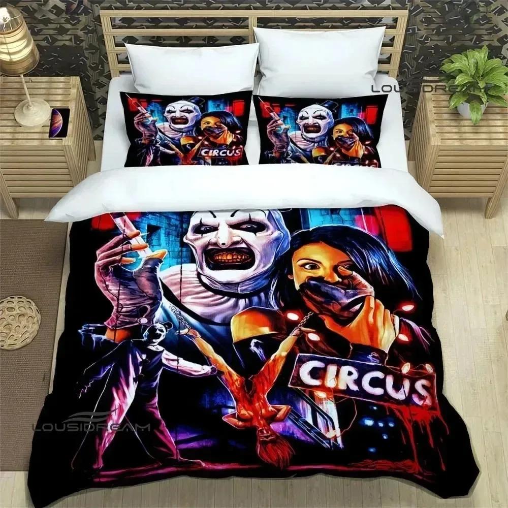 Terrifier horror 3D NEW Duvet Cover Pillowcase Bedding Set Adult Boy Girl Bedroom Decoration Children Single Double Large