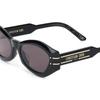 Dior Signature B1U Oval Sunglasses Unisex Sunglasses Black DSGTB1UXR-10A0