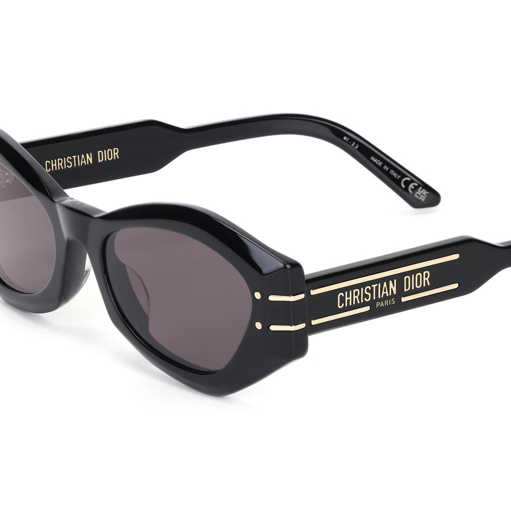 Dior Signature B1U Oval Sunglasses Unisex Sunglasses Black DSGTB1UXR-10A0