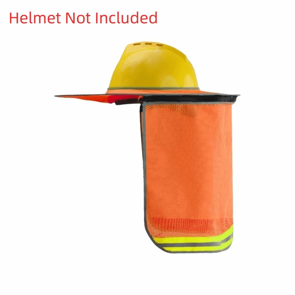 UV Protection Safety Helmet Curtain Reflective Sunscreen Neck Cover  Construction Site