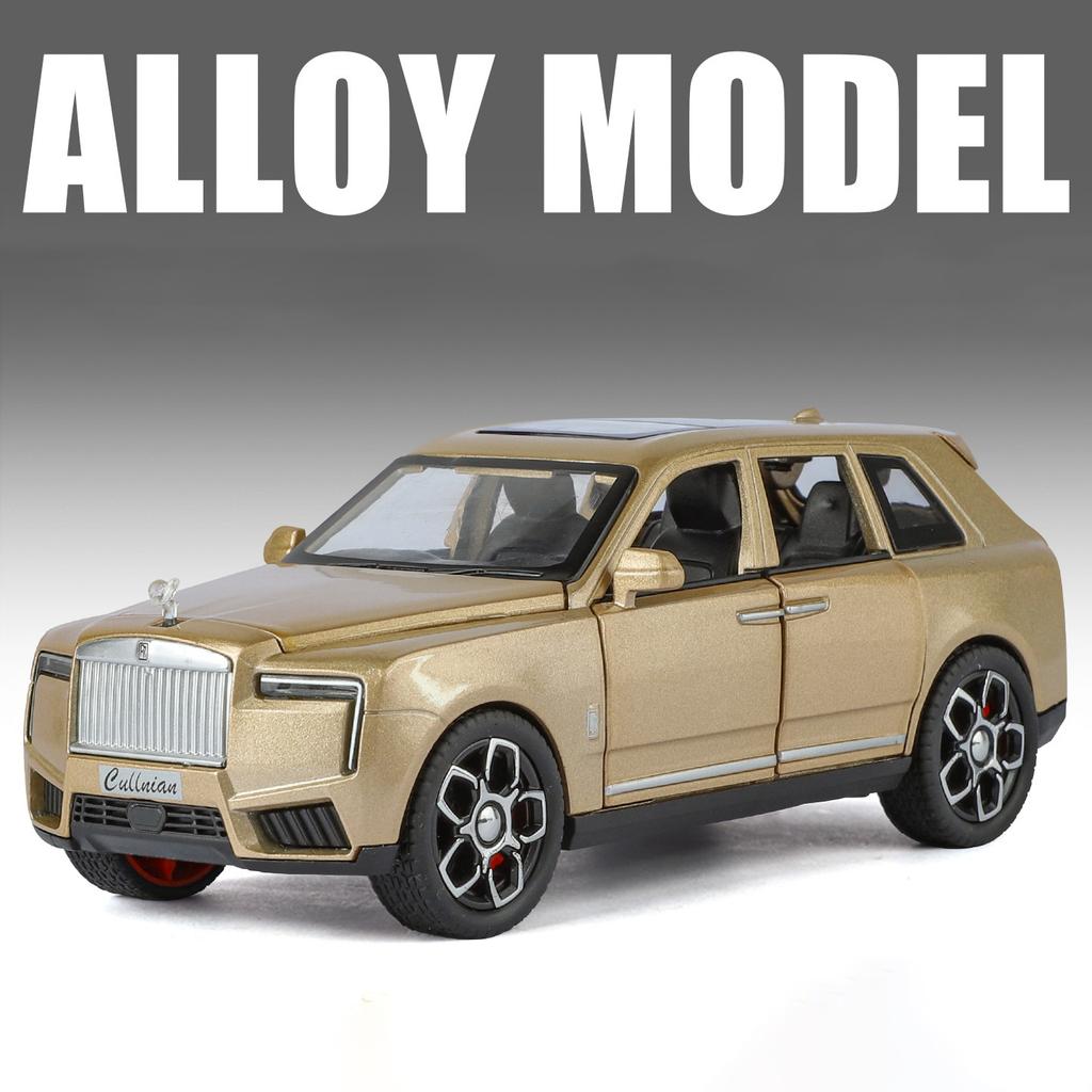 1/32 2025 Rolls Royce SUV Cullinan Alloy Luxury Car Model Diecast Metal Toy Off-road Vehicle Car Model Sound and Light Kids Gift