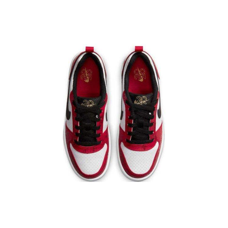 Nike Court Borough Leather Chicago Retro Sports Durable Low-Top Kids Sneakers Cold White Splicing 2020 Year Of The Rat Kids Sneakers CU2983-101