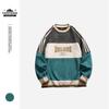 OLDTRIBE Japońska Retro Luźna Bluza z Okrągłym Dekoltem - Trendy Okrycie Wierzchnie Unisex WY46