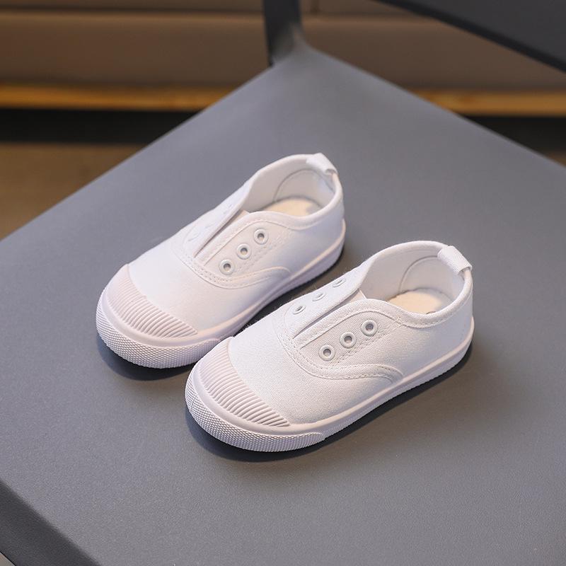 Kids' Slip-On Canvas Shoes - Soft Sole for Spring & Autumn, Perfect for Students and Preschoolers
