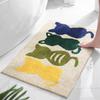 Cartoon Bathroom Non-Slip Faux Cashmere Absorbent Floor Mat
