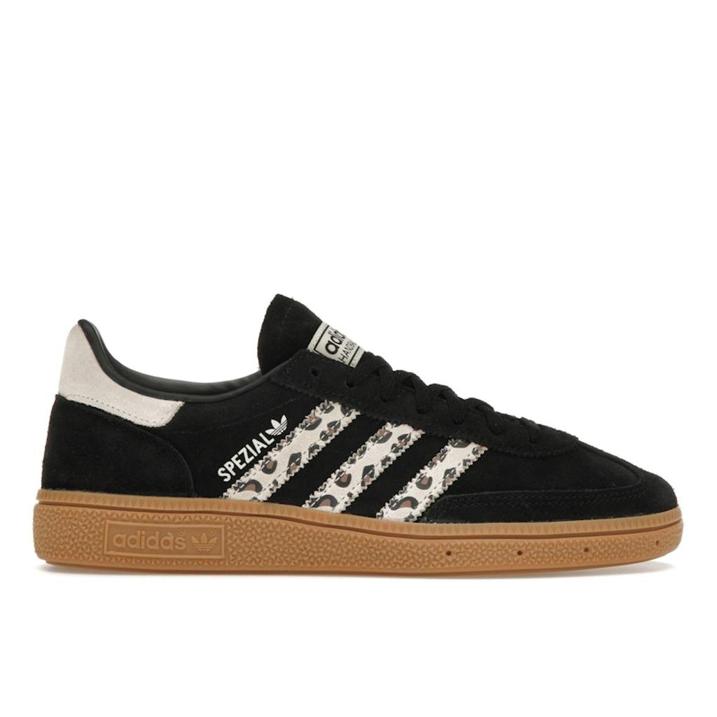 Adidas Handball Spezial Rayures Léopard Baskets Femme Noir Core-Black Merveille-Blanc JH9092