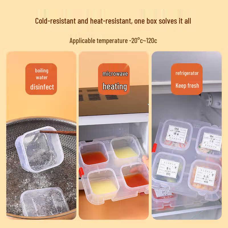 Small Plastic Food Sample Storage Containers with Lids