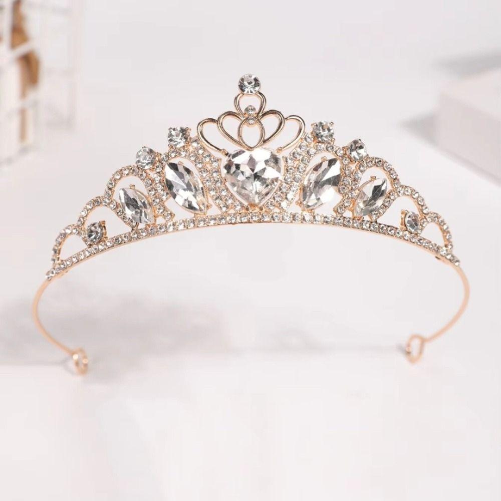 1Pcs Shining Bride Princess Tiara Hair Crown Crown Hair Accessory Bridal Hair Accessories