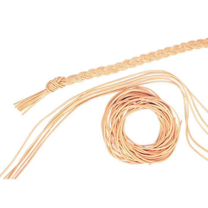 Lanière cuir naturel, 2 mm 100cm