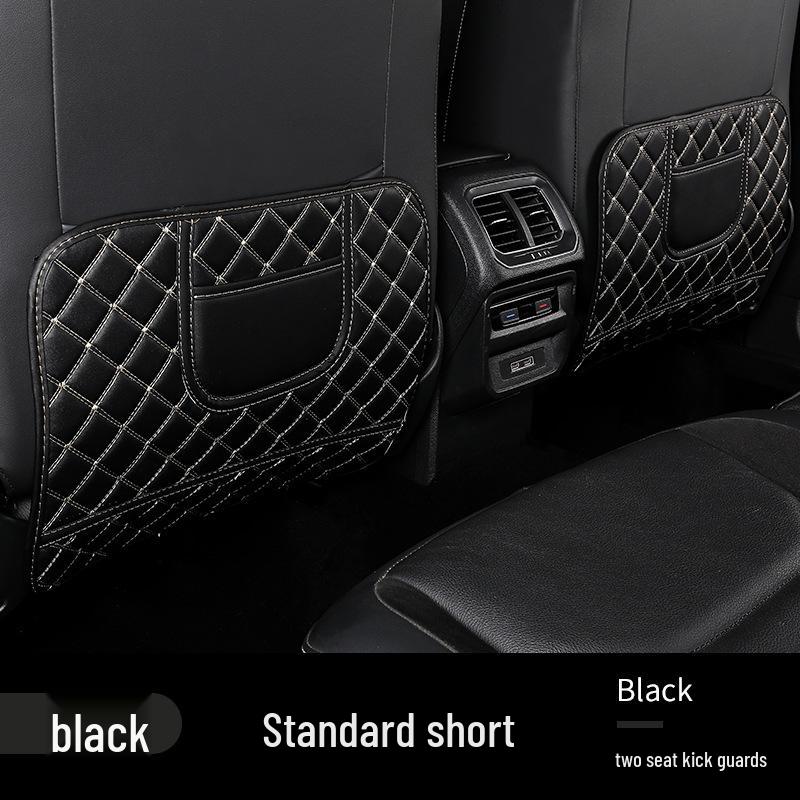 Child Car Seat Back Protector with Storage - Anti-Kick and Wear Pad