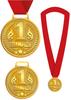 Goldene Metallmedaille Sieger Preis Champion