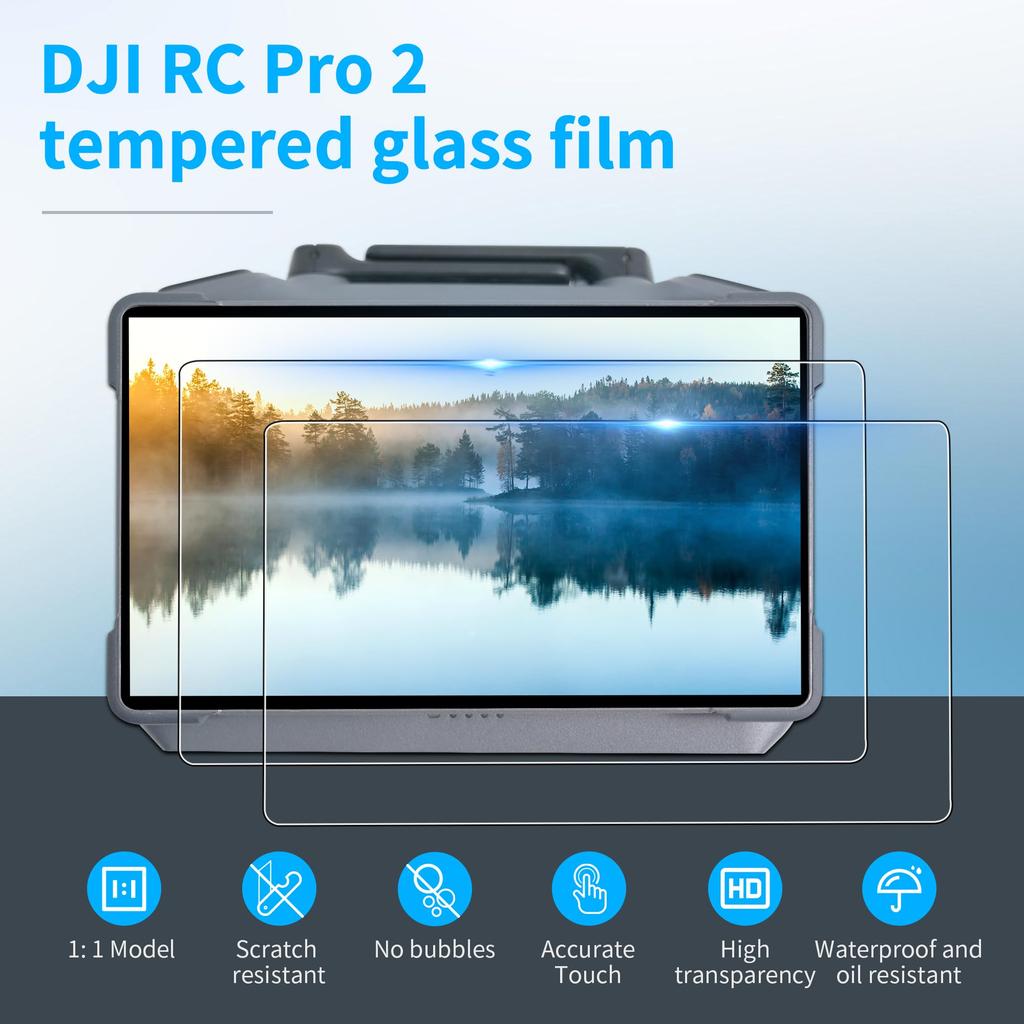 CYNOVA Mavic 4 Pro Displayschutzfolie für DJI RC PRO 2 aus gehärtetem Glas Displayschutzfolie für DJI Mavic 4 Hergestellt mit Asahi-Glas von Kompatibel mit