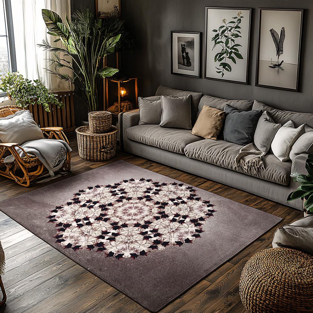 Unique Area Rug Non Slip Washable Indoor Outdoor Carpet Modern Geometric Pattern Living Room Decor Home Accent Floor Mat Gift Id