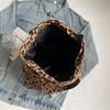 Large Capacity Tote Bag Women's Lightweight Leopard Print Shoulder Bag