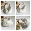 Nylon Polka Dot Shoulder Bag Korean Style Large Capacity Crossbody Bag Pleated Zipper Design Ultralight Dumpling Bag for Women